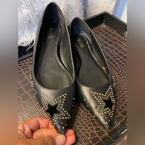 MICHAEL Michael Kors Shoes - Michael Kors gold and black studded flat
